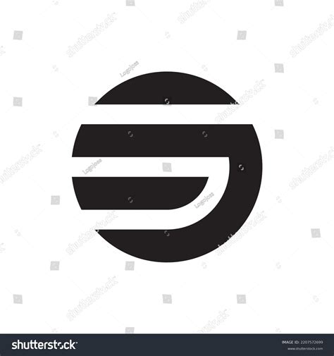 Letter EJ Bold Creative Monogram Logo Design Royalty Free Stock