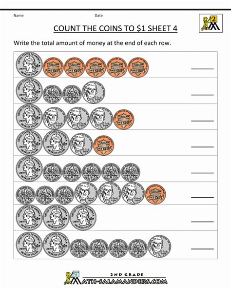 Coin Counting Worksheets - Torun.rsd7 - Math Worksheets Printable