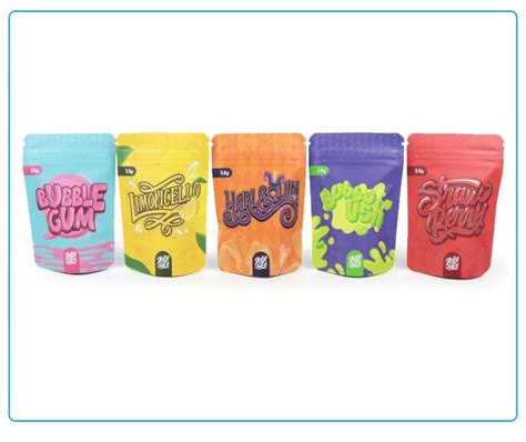 Custom Brand Printing Food Packaging Smellproof Doypack Resealable