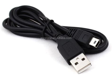 Free Shipping 5pin 1m Gamepad Mini Usb Power Charger Charge Cord For Playstation 3 Ps3 Wireless