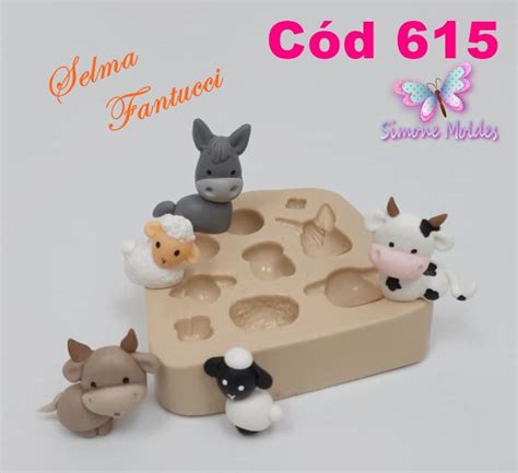 Animais Do Pres Pio Mini Moldes De Silicone Cole O Selma Fantucci