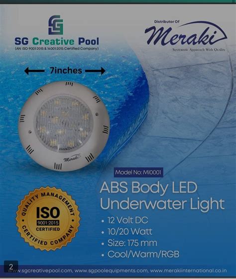 Cool White Swimming Pool Underwater Led Light At Rs 3000 In New Delhi