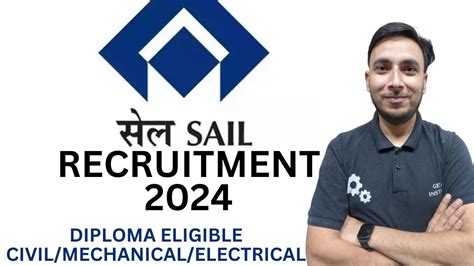 SAIL RECRUITMENT 2024 SAIL OCTT RECRUITMENT YouTube