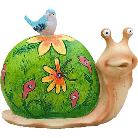 Gpny Figurine Escargot De Jardin Statue D Escargot Sculpture En