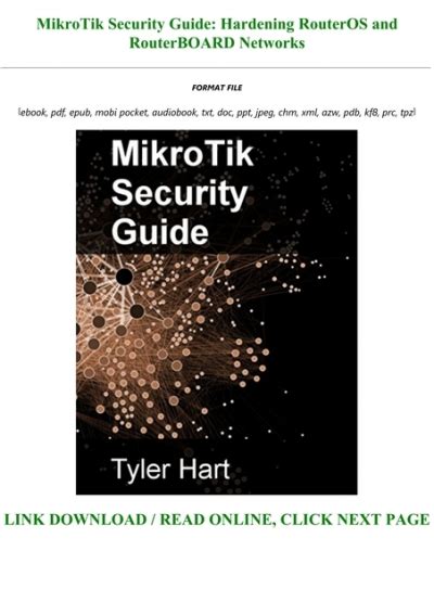 Get Pdf Mikrotik Security Guide Hardening Routeros And Routerboard