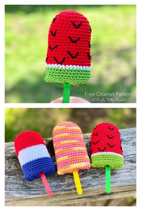 Crochet Ice Pop Amigurumi Free Patterns Diy Magazine