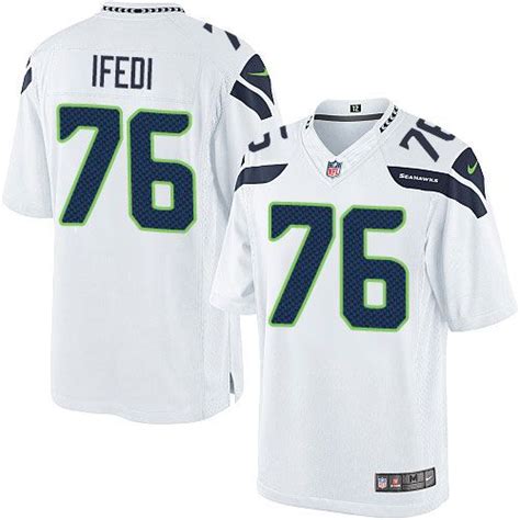 Youth Nike Seattle Seahawks 76 Germain Ifedi Limited White NFL Jersey