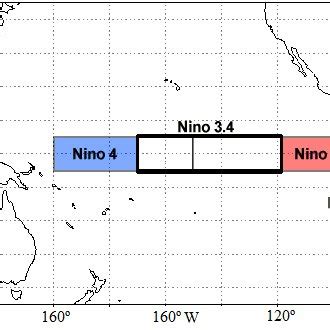 The Pacific Ocean Regions For Which The Temperature Indices Of The ENSO