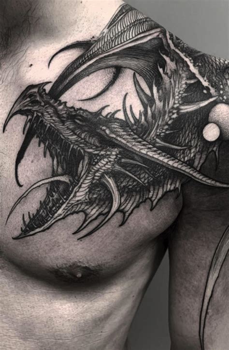 Dragon Tattoo | Dragon tattoo shoulder, Dragon sleeve tattoos, Dragon tattoos for men