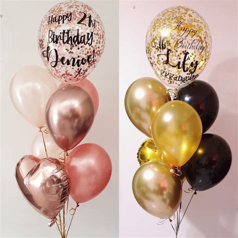 Personalised 18 Confetti Balloon Bouquet Mr Party