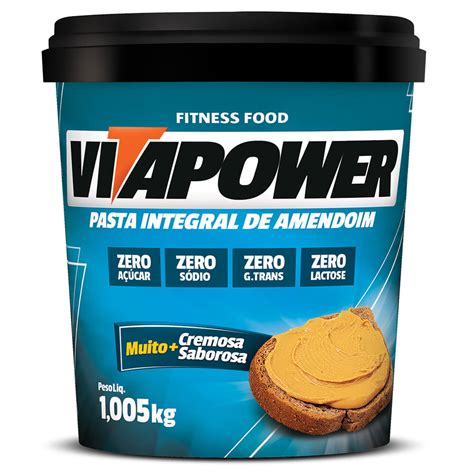 Pasta De Amendoim Integral 1kg VitaPower Meu Mundo Fit