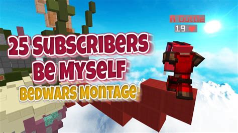 Subscriber Montage Hypixel Bedwars Montage Youtube