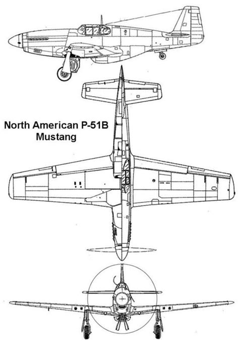 P 51 Mustang Blueprints