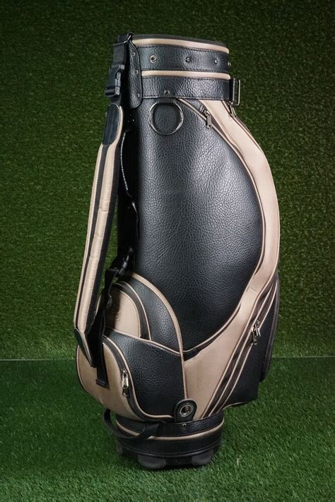 Club Glove Luxury Spanish Trail Logoed 6 Way Divider Golf Cart Staff Bag Tan Sidelineswap