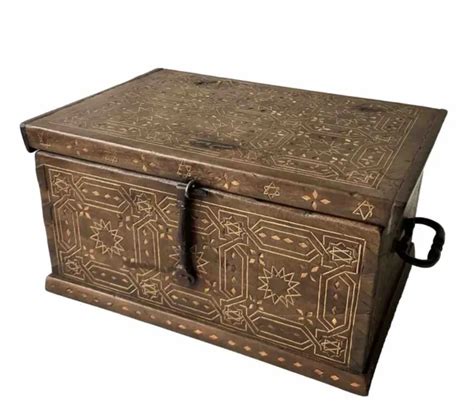 Coffret Bois Marqueterie Mud Jar Xvi Me Si Cle Haute Poque Espagne