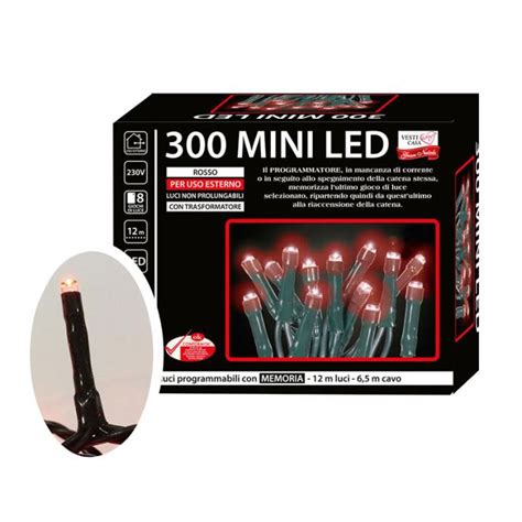 Lampice Za Bor Mini Led Crvene S Funkcijama Vanjske