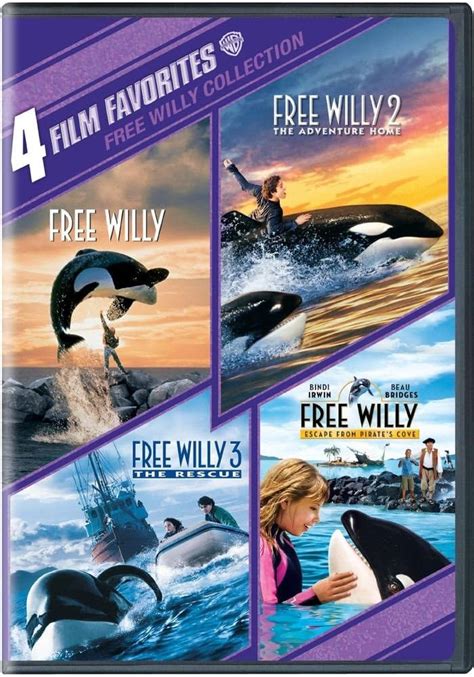 4 Film Favorites Free Willy 1 4 Collection [dvd] [region 1] [us Import