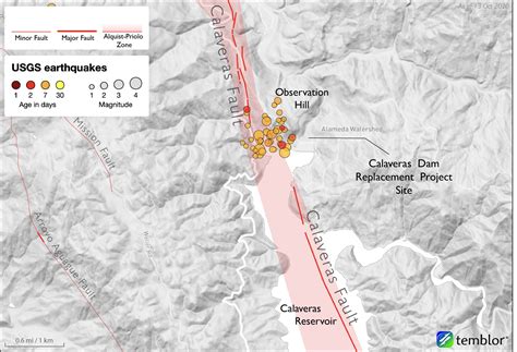 Earthquake Swarm Rattles Ground Near New Calaveras Dam