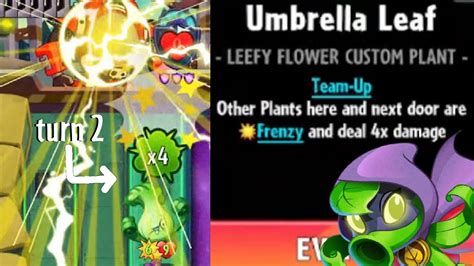 Umbrella Leaf Is Overpowered With Its Busted Effect In Pvz Heroes Ohio Mod Youtube