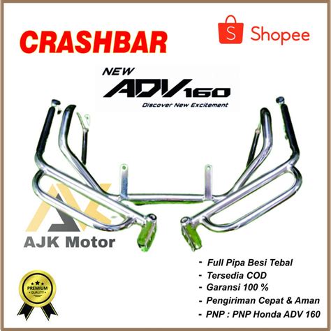 Jual CRASHBAR ADV 160 TUBULAR CRASHBAR HONDA ADV 160 PNP KUAT