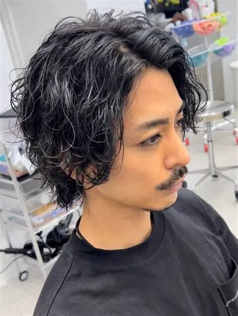 Fifthhairメンズヘア メンズパーマメンズ美容室 パーマ男子メンズミディアム ｜fifth天神大名メンズサロンフィフス