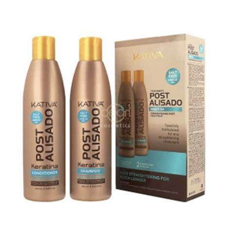 KATIVA POST ALISADO KIT X 2 CHAMPÚ ACONDICIONADOR 250 ML