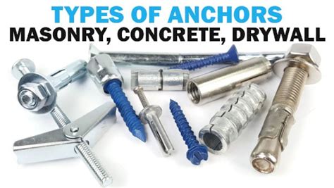 Masonry Anchors And Concrete Screws