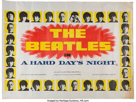 The Beatles A Hard Day's Night Movie Poster (1964). . ... Movie/TV ...