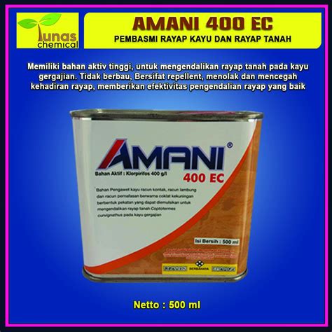 Jual Amani Ec Anti Rayap Pembasmi Rayap Tanah Rayap Kayu Dan