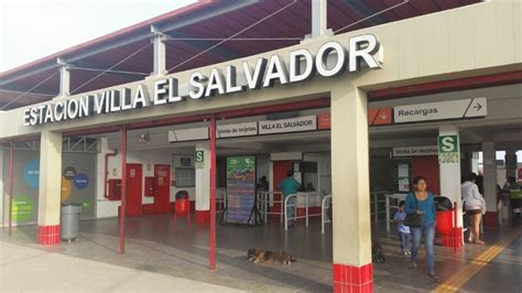 Estacion Villa El Salvador Metro Lima Estacionamiento Villa El