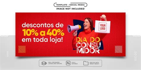 Banner De Redes Sociales Semana Del Consumidor Con Descuentos En Toda