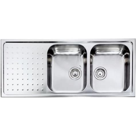 CM 011107 DCSSP LAVELLO INOX PUNTO PLUS 116 X 50 CM 2 VASCHE CON