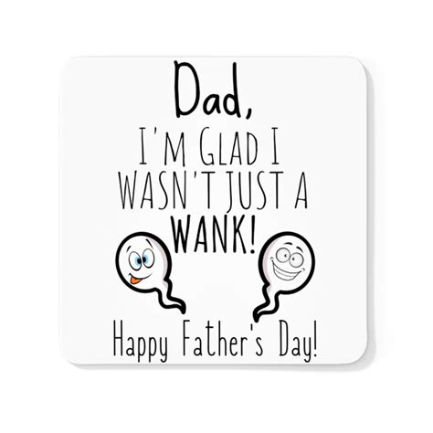 Dad Im Glad I Wasnt Just A Wank Mug Rude Funny Fathers Day Novelty T Idea Ebay