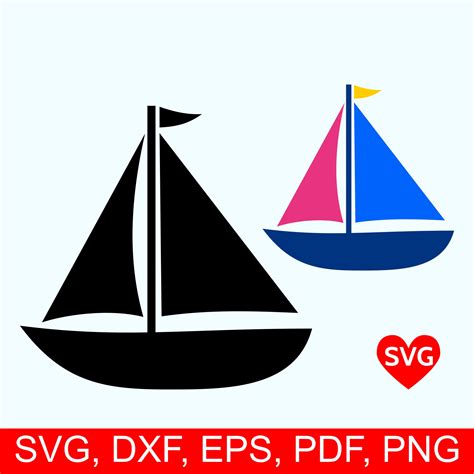 Sailboat Svg File Sailing Svg File For Cricut Sailboat Clipart