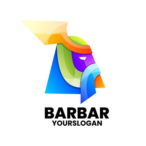 barbarian gradient logo design 7645839 Vector Art at Vecteezy