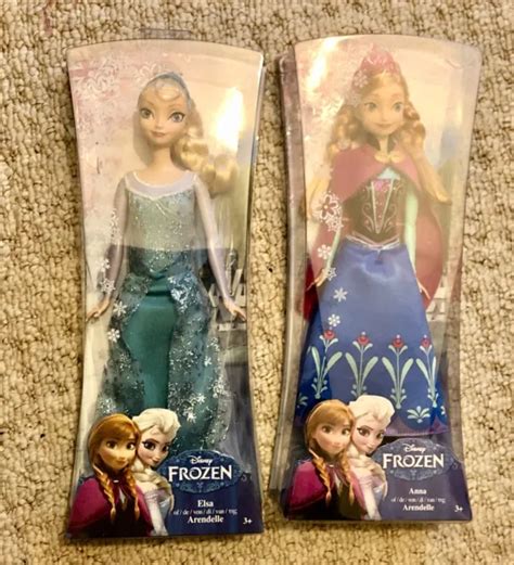 DISNEY PRINCESS ANNA Elsa Frozen Dolls Mattel 2 99 PicClick UK