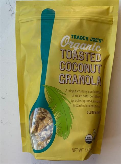 Trader Joes Gluten Free Organic Toasted Coconut Granola Coconut Granola Toasted Coconut