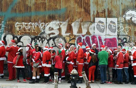 Saint Nicks Paint New York Red For Santacon With The All Day Merry