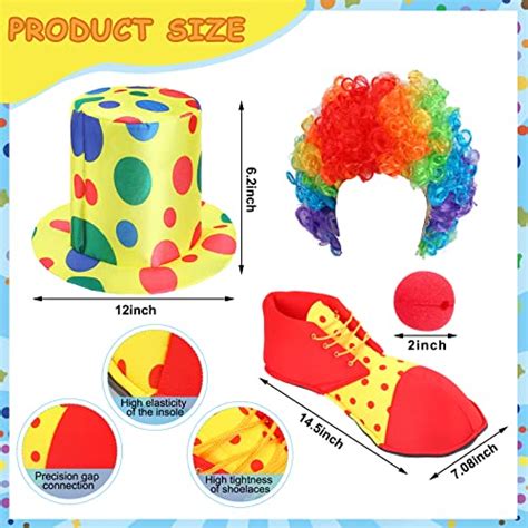 Ignite the Celebration with Funtery 6 Pcs Clown Costume Set - Jester Planet