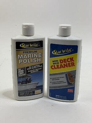 Star Brite Premium Marine Polish Non Skid Deck Cleaner Combo Bundle