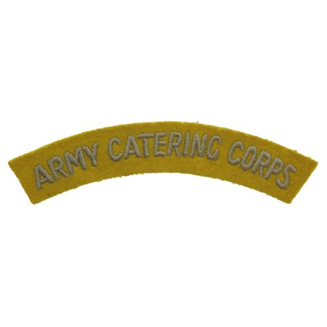 Army Catering Corps Army Catering Corps Cloth Shoulder Title