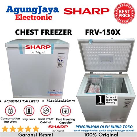 Jual Chest Freezer Sharp Frv X Lemari Pembeku Liters Freezer Box