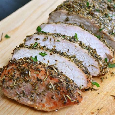 Herbed Roast Pork Recipe Pork Tenderloin Recipes Pork Recipes Pork Loin Recipes