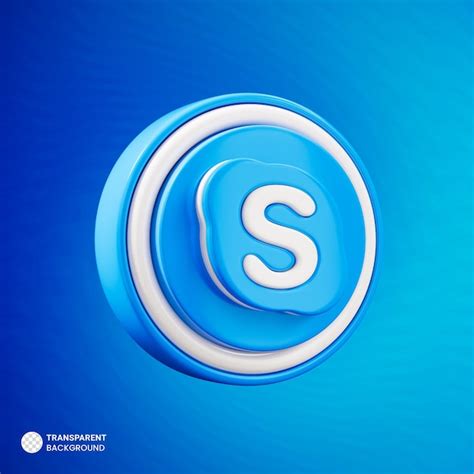 Icono De Skype Renderizado D Aislado Archivo Psd Premium