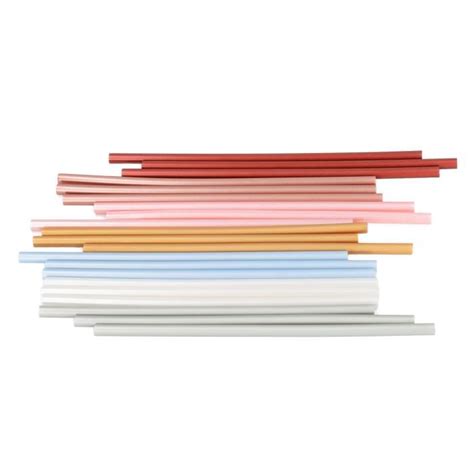 21 Pcs 7 X 200 Mm Bâtons De Colle Chaude Colorés Respectueux De