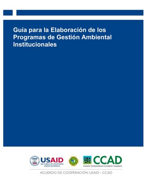 Guia Para La Elaboracion De Los Programas De Gestion Ambiental