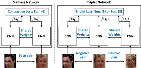 Siamese Versus Triplet Network Illustration Of The Siamese Network