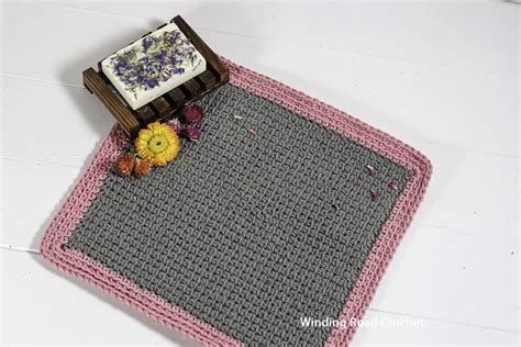 Tunisian Crochet Washcloth Free Beginner Pattern Winding Road Crochet