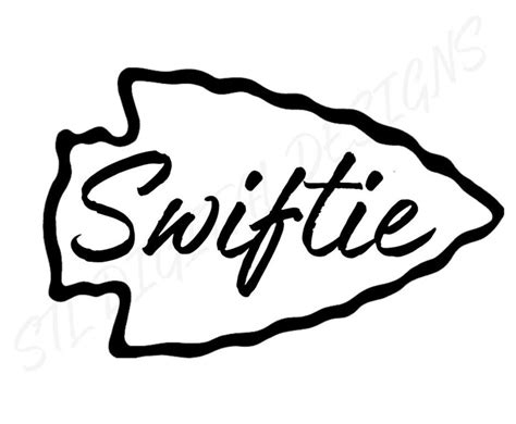 Svg Taylor Swift Inspired Chiefs Arrowhead Svg Swiftie Logo Design Diy