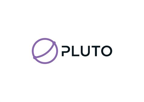 Premium Vector | Pluto planet logo design